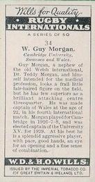 1929 Wills's Rugby Internationals #34 Guy Morgan Back